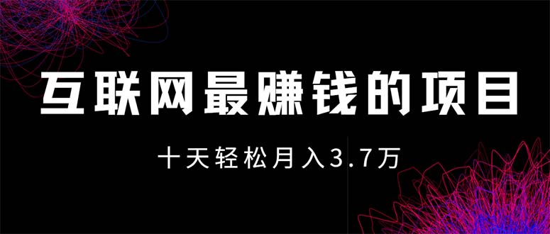 （12396期）互联网最赚钱的项目没有之一，轻松月入7万+，团队最新项目-聊项目