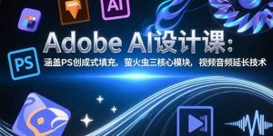 Adobe AI设计课：涵盖PS创成式填充，萤火虫三核心模块，视频音频延长技术-聊项目