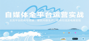 自媒体全平台运营实战，主流平台的账号搭建、爆款内容生产、矩阵引流及电商变现-聊项目