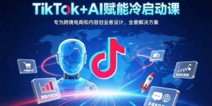 TikTok+AI赋能冷启动课：专为跨境电商和内容创业者设计，全套解决方案-聊项目