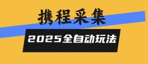 2025携程信息采集全自动玩法，高单价，零人工，全天开干【揭秘】-聊项目