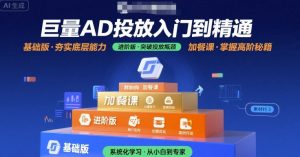 巨量AD投放入门到精通，基础版+进阶版+加餐课-聊项目
