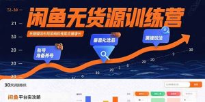 闲鱼无货源训练营：账号准备养号/垂直化选品/黑搜玩法，0基础30天盈利指南-聊项目