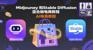 Midjourney和Stable Diffusion混合做电商教程-ai电商教程-聊项目