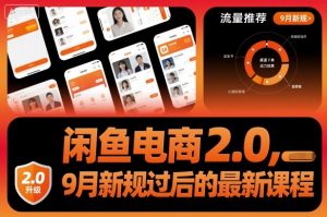 闲鱼电商2.0，9月新规过后的最新课程-聊项目