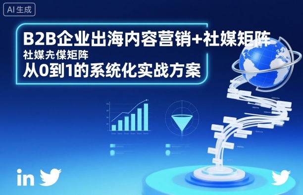 B2B企业出海内容营销+社媒矩阵，从0到1的系统化实战方案-聊项目