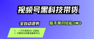 视频号黑科技短视频带货，新手一个月也1W+，纯搬运一刀不用剪，零投入【揭秘】-聊项目