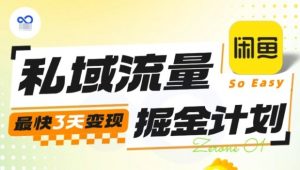 私域流量掘金计划实战训练营,最快3天变现-聊项目