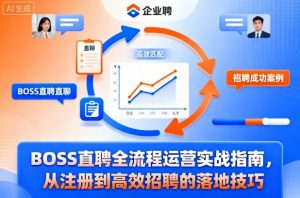 BOSS直聘全流程运营实战指南，从注册到高效招聘的落地技巧-聊项目