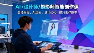 AI+设计师/摄影师智能创作课：智能修图、AI绘画、设计优化，提升创作效率-聊项目