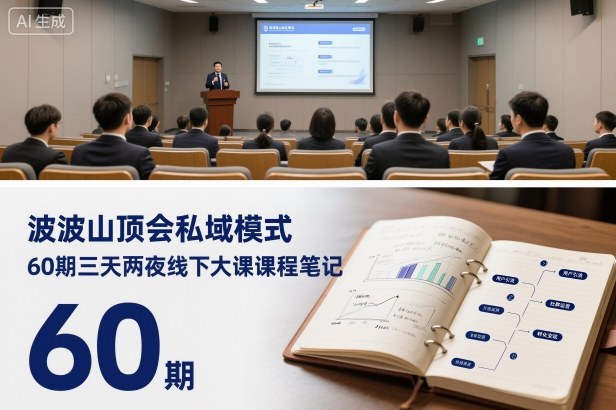 波波山顶会私域模式60期三天两夜线下大课课程笔记(文档)-聊项目