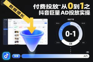付费投放从0到1之抖音巨量AD投放实操-聊项目