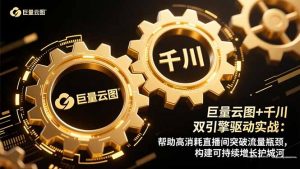 巨量云图+千川双引擎驱动实战：帮助高消耗直播间突破流量瓶颈，构建可…-聊项目