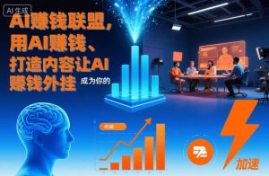 AI賺钱联盟，用AI賺钱、打造内容让AI成为你的賺钱外挂-聊项目