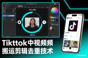 Tiktok中视频纯搬运剪辑去重技术，外来技术，自行测试-聊项目