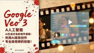 Google Veo 3人工智能AI生成式电影制作课程：利用AI高效创作专业级视频的技能！-聊项目