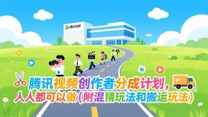 腾讯视频创作者分成计划，人人都可以做(附混剪玩法和搬运玩法-聊项目