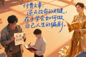 付费文章：逆天改命的关键，在于学会如何做自己人生的编剧-聊项目