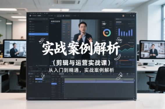 剪辑与运营实战课，从入门到精通，实战案例解析(更新2026)-聊项目