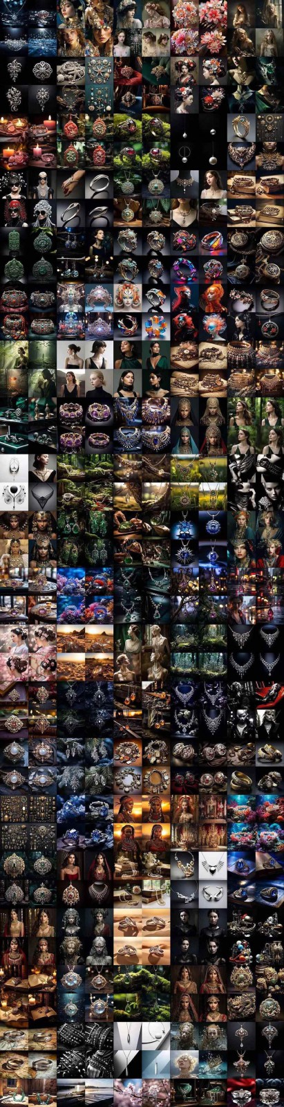 图片[9]-463个Midjourney珠宝摄影提示词：覆盖全品类珠宝，AI设计秒出专业效果-聊项目