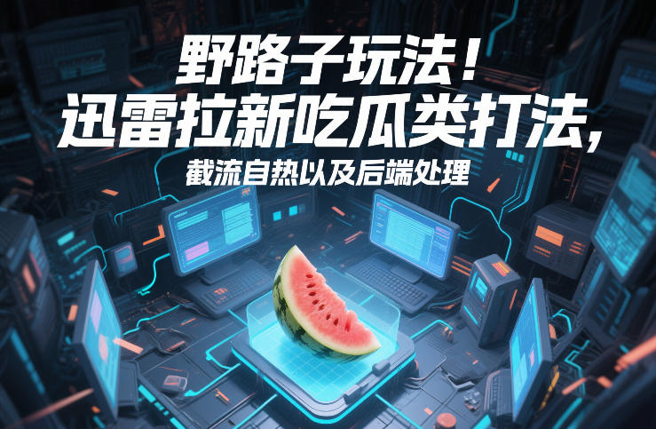 野路子玩法！迅雷拉新吃瓜类打法，截流自热以及后端处理-聊项目