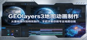 GEOlayers3地图动画制作:从基础操作到特效制作,手把手教你做专业地图动画-聊项目