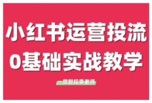 小红书运营投流，小红书广告投放从0到1的实战课，学完即可开始投放(更新26年)-聊项目