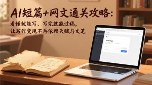 AI短篇+网文通关攻略：看懂就能写、写完就能过稿，让写作变现不再依赖天赋与文笔-聊项目