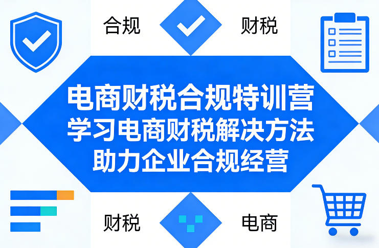 电商财税合规特训营，学习电商财税解决方法，助力企业合规经营-聊项目