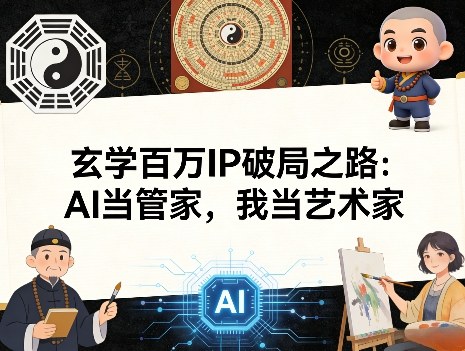 玄学百万IP破局之路：AI当管家，我当艺术家-聊项目