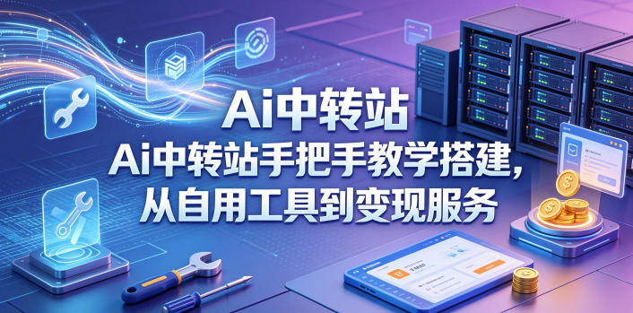 Ai中转站手把手教学搭建，从自用工具到变现服务-聊项目