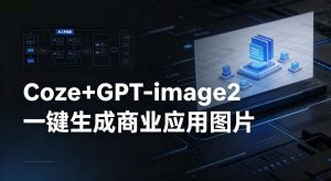 【Coze工作流搭建实操教程】coze+GPT-image2一键生成商业应用图片，全流程保姆级教学-聊项目