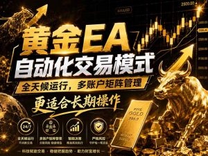 黄金EA量化：多窗口矩阵稳定运行，系统自动执行，收益空间持续放大-聊项目
