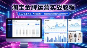2026 淘宝金牌运营实战教程，SEO权重优化万相台推广，数据化运营爆款打造全教学-聊项目