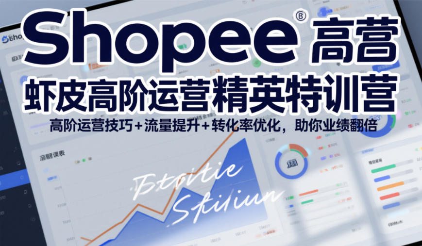 Shopee虾皮高阶运营精英特训营，高阶运营技巧+流量提升+转化率优化，助你业绩翻倍(更新26年5月)-聊项目