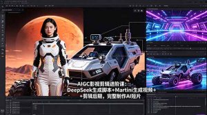 AIGC影视剪辑进阶课：DeepSeek生成脚本+Martini生成视频+剪辑后期，完整制作AI短片-聊项目