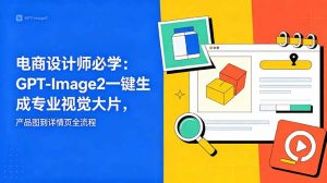 电商设计师必学-更新：GPT-Image2一键生成专业视觉大片，产品图到详情页全流程-聊项目