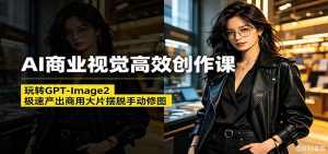 AI商业视觉高效创作课:玩转GPT-Image2,极速产出商用大片摆脱手动修图(更新)-聊项目