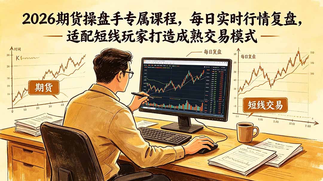 2026期货操盘手专属课程-更新6月，每日实时行情复盘，适配短线玩家打造成熟交易模式-聊项目