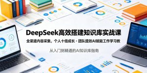 DeepSeek高效搭建知识库实战课，全渠道内容采集，个人十倍成长・团队提效，AI赋能工作学习-聊项目