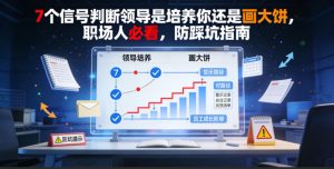 付费文章：7个信号判断领导是培养你还是画大饼，职场人必看，防踩坑指南-聊项目