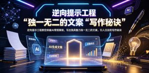 逆向提示工程教您突破AI常规限制，写出独具魅力独一无二的文案，引人注目的写作秘诀【原创双语字幕】-聊项目